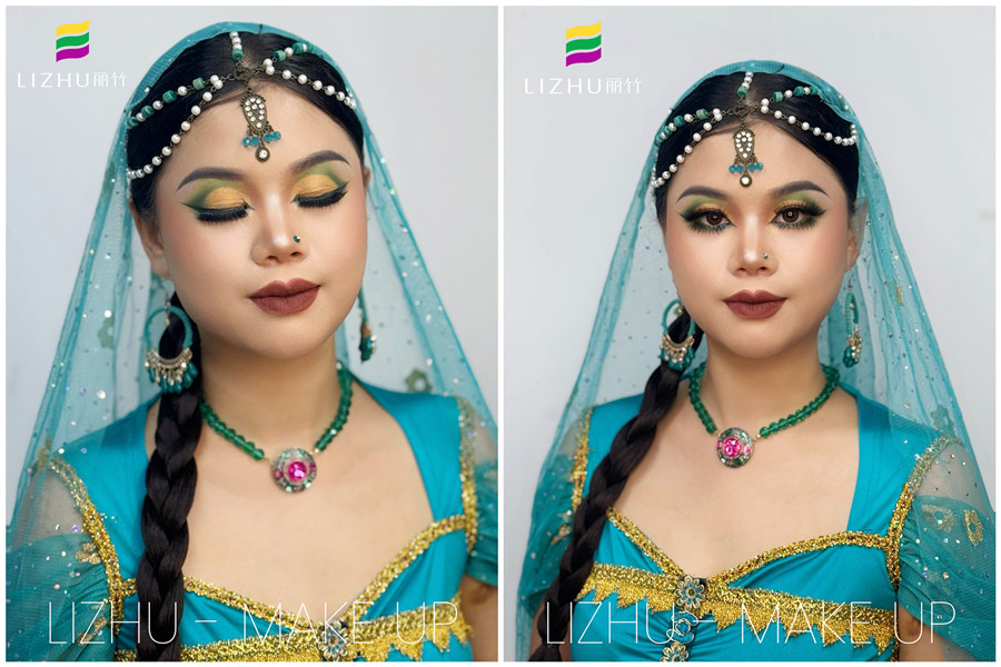 印度舞臺妝， 0基礎學彩妝造型